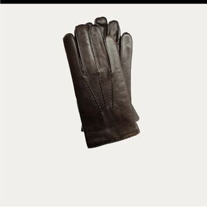 HILTS-WILLARD Handsewn Lambskin Brown Dress Gloves